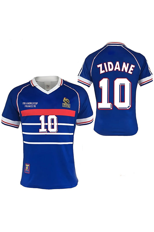 🌟 Zidane France World Cup 98 Final Nostalgic Retro Jersey - Limited Edition 🌟