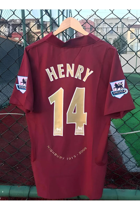 🌟 Relive the Legend: Arsenal 2005-2006 Thierry Henry Retro Football Jersey! 🌟